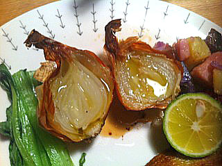 野菜レシピ003 小玉葱のスープ 紫芋サラダ 黄金千貫のふかし芋 ポタージュ ノーザンルビー シャドウクイン キタアカリのフライ